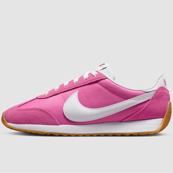 Nike Women's Vibrant Pink and White Sneakers - Picture 3 of 4